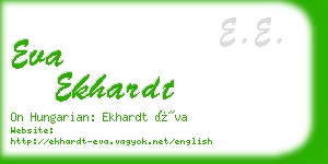 eva ekhardt business card